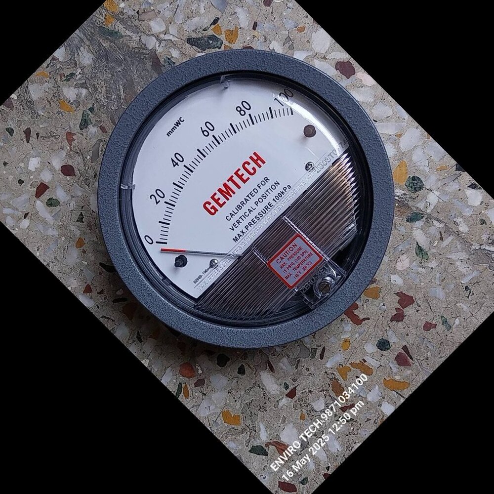 Dial 100 MM GEMTECH Differential Pressure Gauge