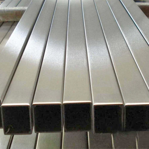 Stainless Steel Square Pipe - Color: Silver