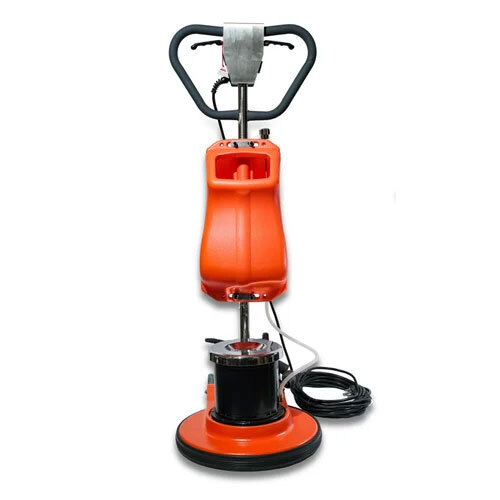 Heavy Duty 1500 Watt Single Disc Floor Scrubber & Polisher Machine, 2.0 Hp Motor - Color: Orange And Black