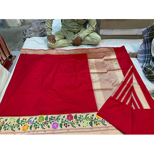 Beautiful Banarasi pure katan by katan silk saree tilfi meenakari handloom kadwa jangla weaving