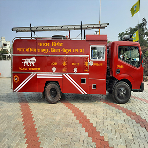 Four Wheeler Fire Brigade Vehicle - Color: Red