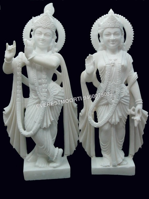 राधा कृष्ण खड़े हुए प्रतिमा