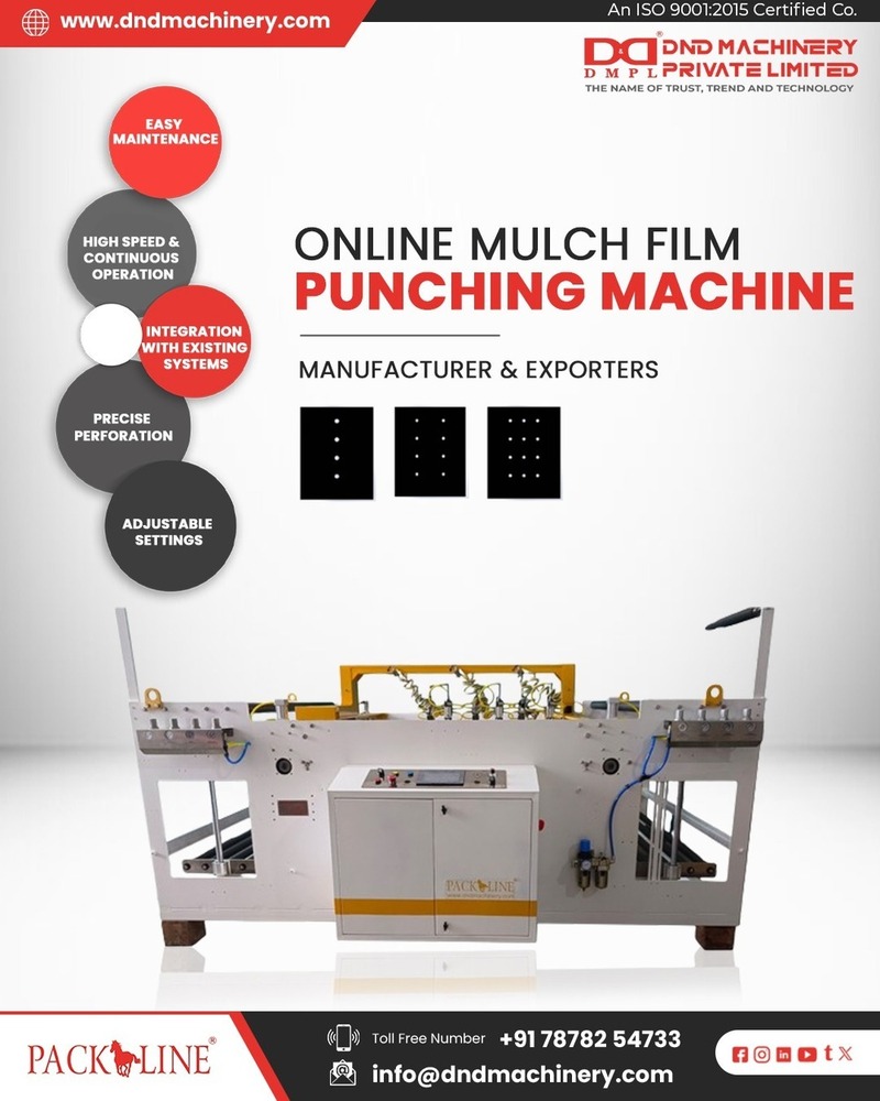 Online Mulch Film Punching Machine