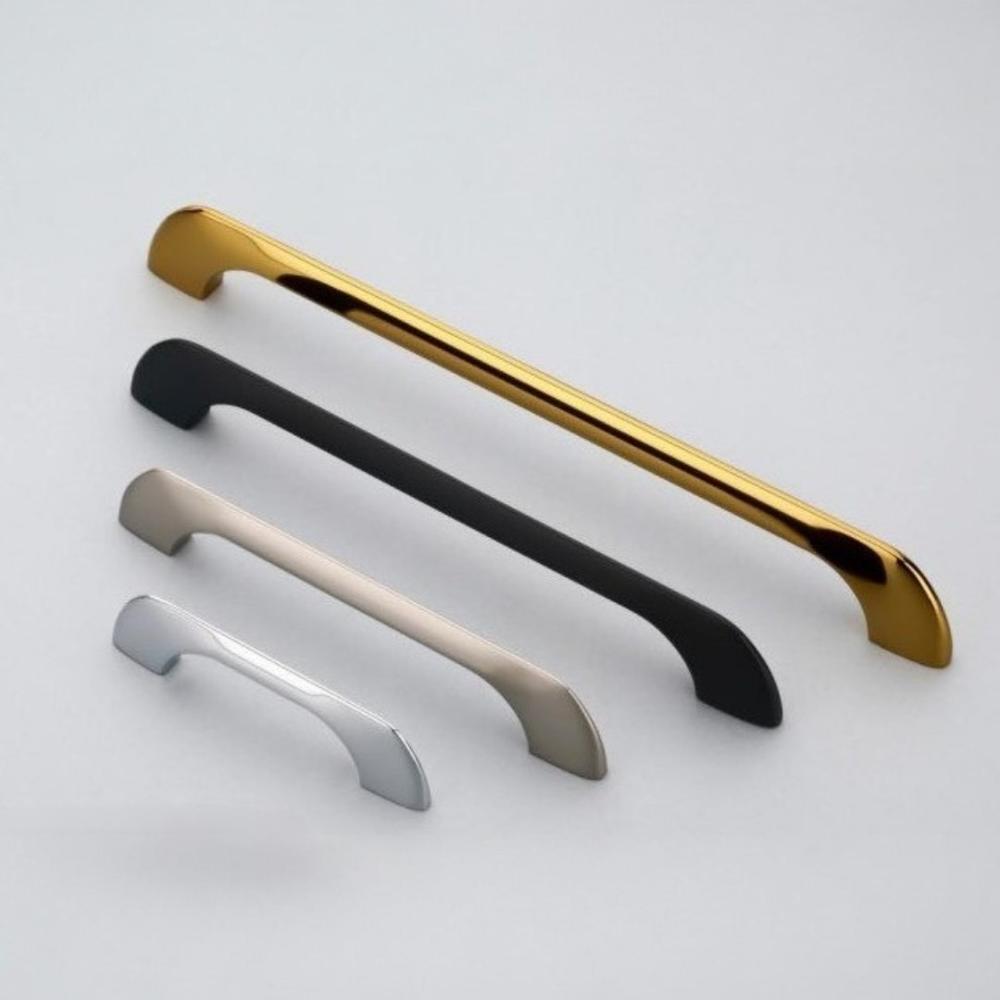 High Quality Metal Cabinet Handle - Zinc Material, 4 Inch Length | Polished Finish, Standard Design For Reliable Cabinet Fittings
