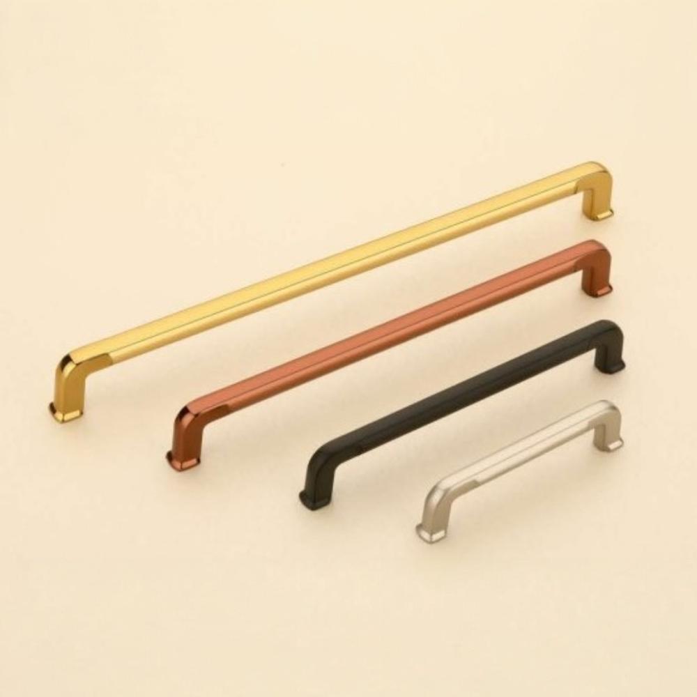 Designer Zinc Cabinet Door Handle - 8 Inch Polished Finish | Durable Zinc Material, Versatile Standard Design For Cabinet Fitting