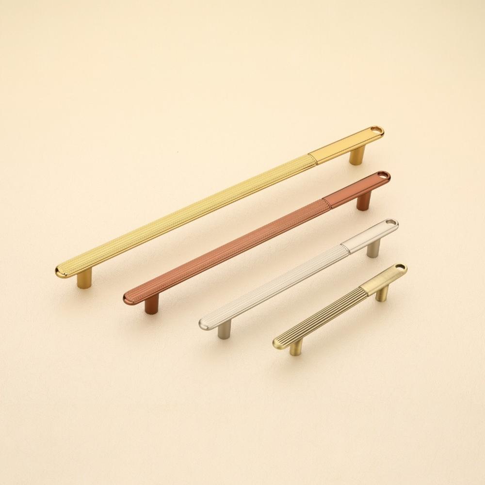 Designer Zinc Cabinet Door Handle - 8 Inch Polished Finish | Durable Zinc Material, Versatile Standard Design For Cabinet Fitting