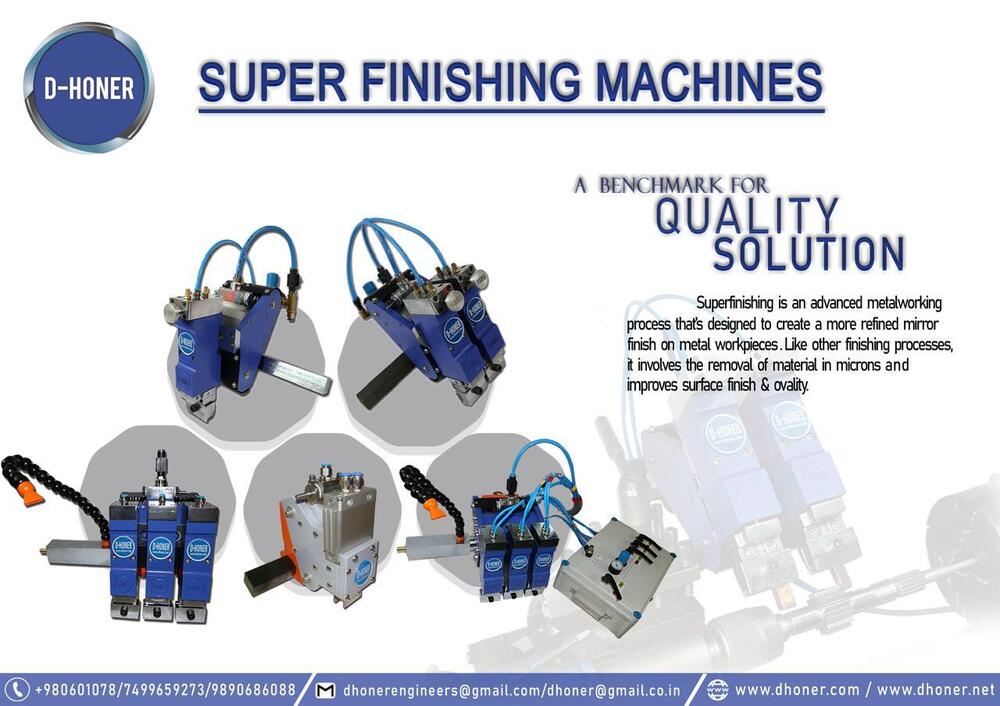 Double Head Super Finishing Machine - Color: Blue