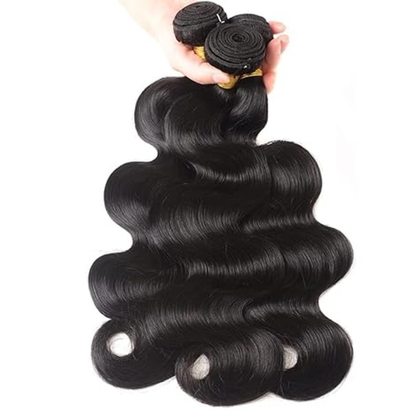 Body Wave Human Hair Bundles Natural Black Body Wave Bundles Human Hair  24 26 28 Inch