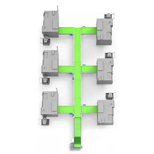 Centralize Chip Conveyor - Color: Ral 7035