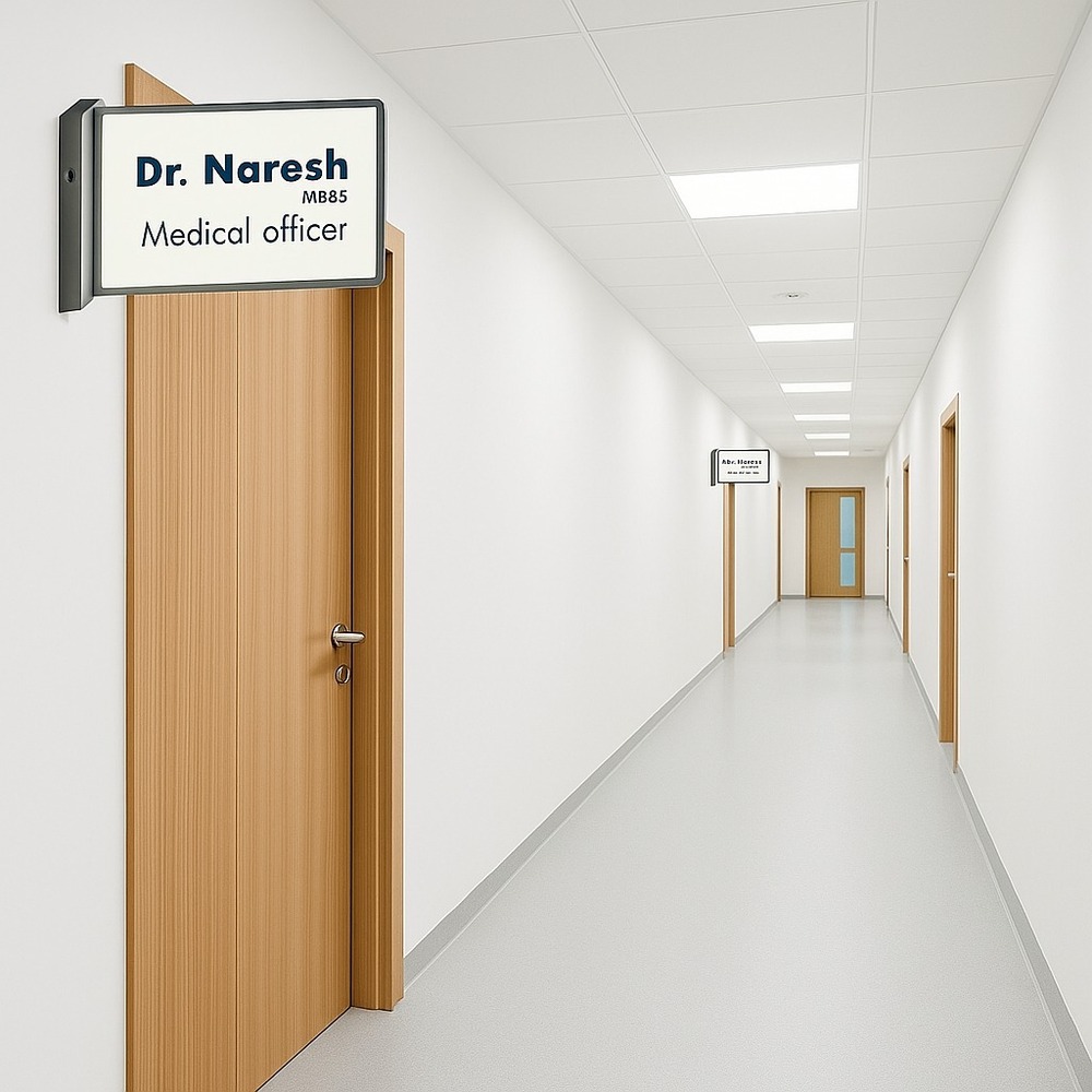 Translit Name Plate (Standard Size) - Application: Home And Office