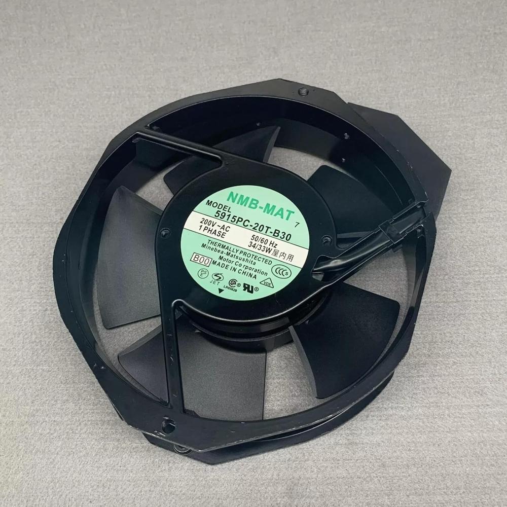 NMB-MAT 5915PC-20T-B30 Axial Fan 200V~AC 50/60Hz 34/33W DC Brushless Air Cooling Fan 2700 RPM 172 * 172 * 38mm 2-Wire