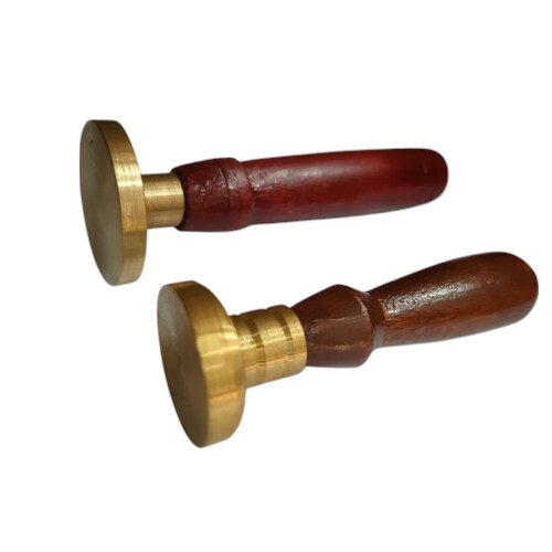 Brass Seal With Wooden Handle