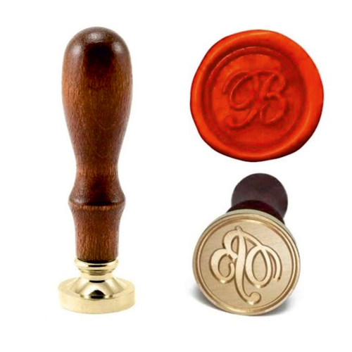 Brass Seal With Wooden Handle