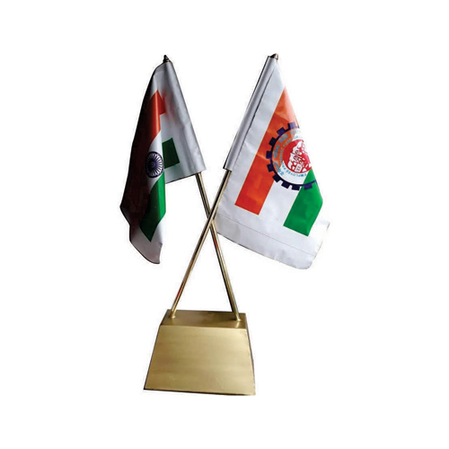 SR 2 5Feet Brass Flag Stand