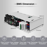 30S to 75S 50A-100A Battery Management System With RS485-CAN Communication Port