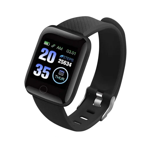 Id 116 Smart Watch - Color: Black