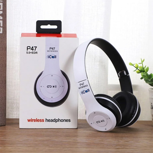 P47 Bluetooth Headphones - Body Material: Plastic