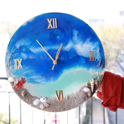 Decorative Wall Clock - Color: Blue