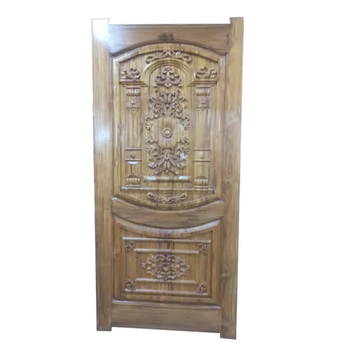 6 Feet Teak Wood Door - Color: Brown
