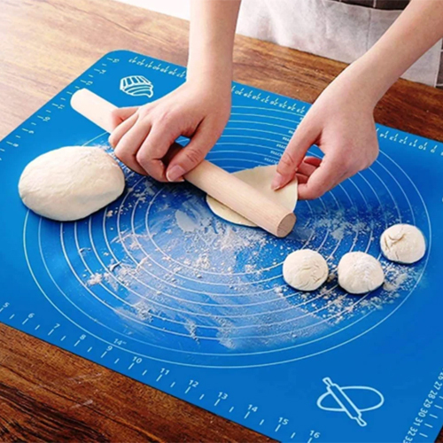 Rectangular Silicone Roti Mat - Color: Multicolor