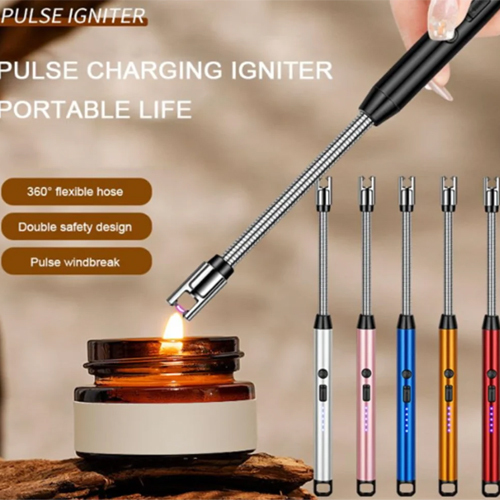 Electric Rechargeable Usb Gas Lighter - Color: Multicolor