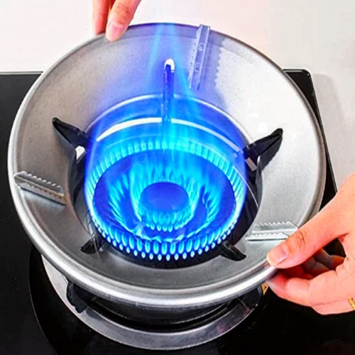 Gas Saver Burner Stand - Color: Silver