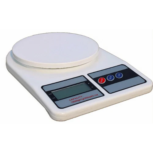 10 Kg Kitchen Weight Scale - Color: White