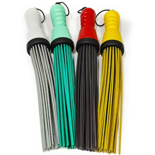 Hard Plastic Kharata Broom - Color: Multicolor