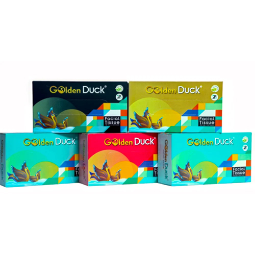 2 Ply Golden Duck Car Box Facial Tissue Paper - Application: Home