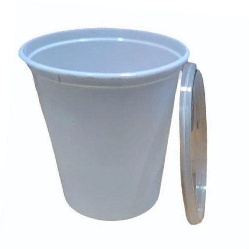 1000 Ml Plastic Food Container - Color: White