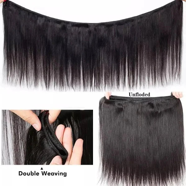 Growth Virgin Remy 100% Human Hair Bundle Weft Hair Extensions