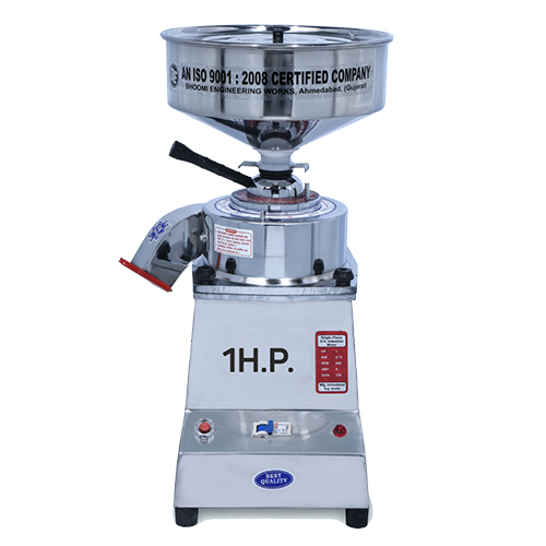1 Hp Square Model Stainless Steel Tabletop Flourmill - Capacity: 5 Approx. Kg