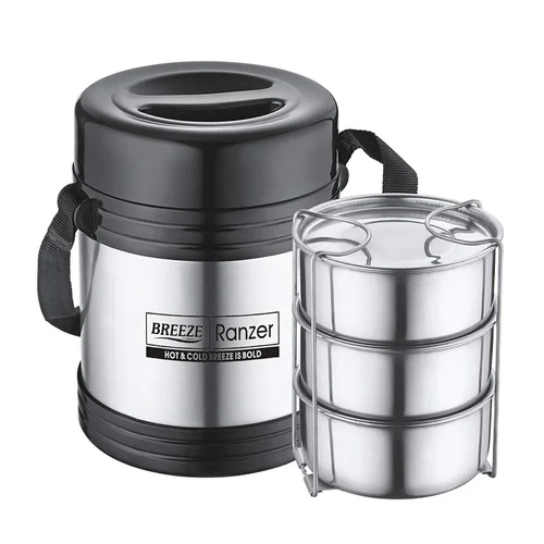 3 Container Lunch Box - Capacity: 400 Milliliter (Ml)