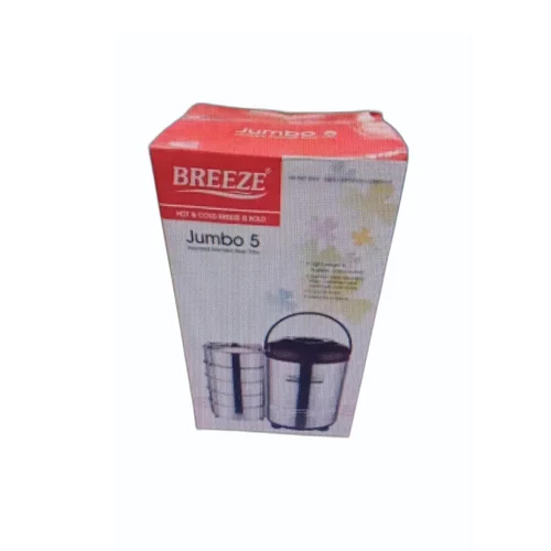 Stainless Steel 5 Tier Lunch Box - Capacity: 500 Milliliter (Ml)