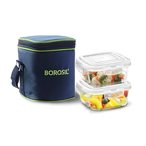 Borosil Lunch Box Klip Set Of 2 - Capacity: 320 Milliliter (Ml)