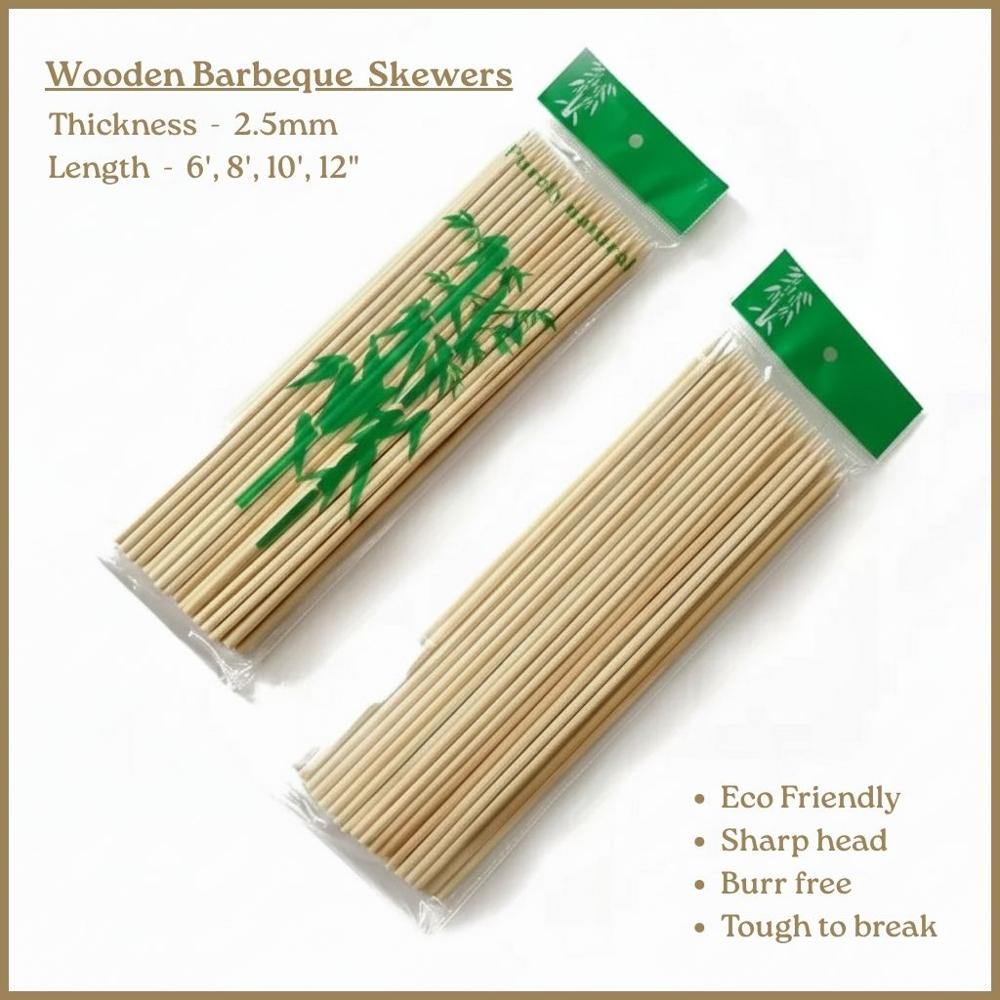 Bamboo Barbecue Skewers - Color: Brown
