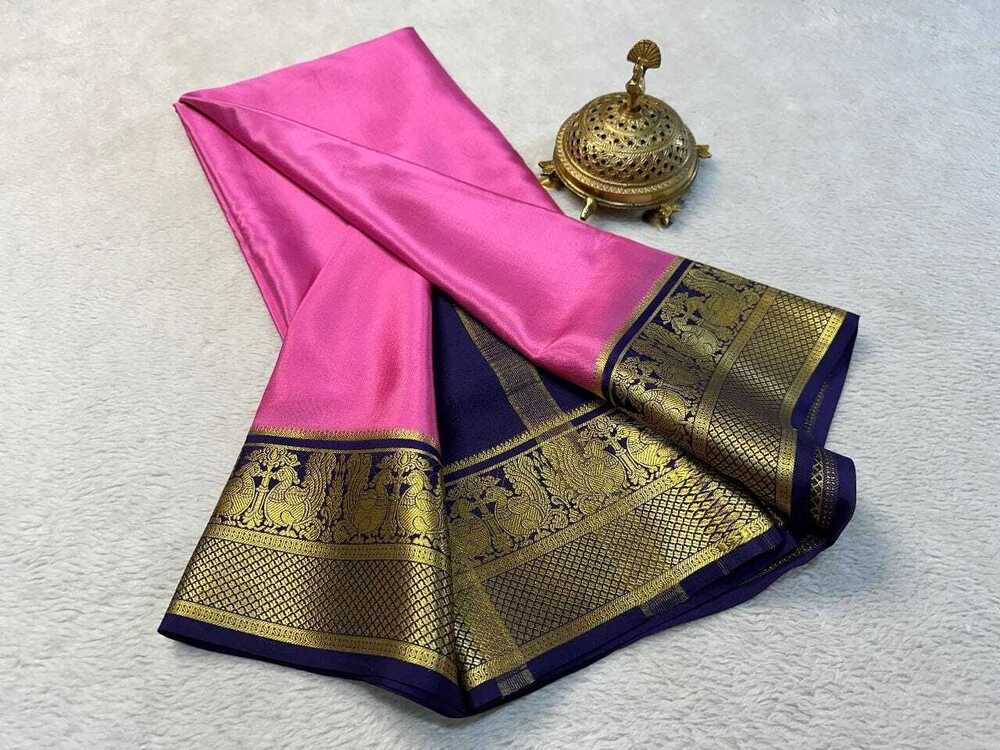 Silk Saree - Bust Size: 44 Inch (In)