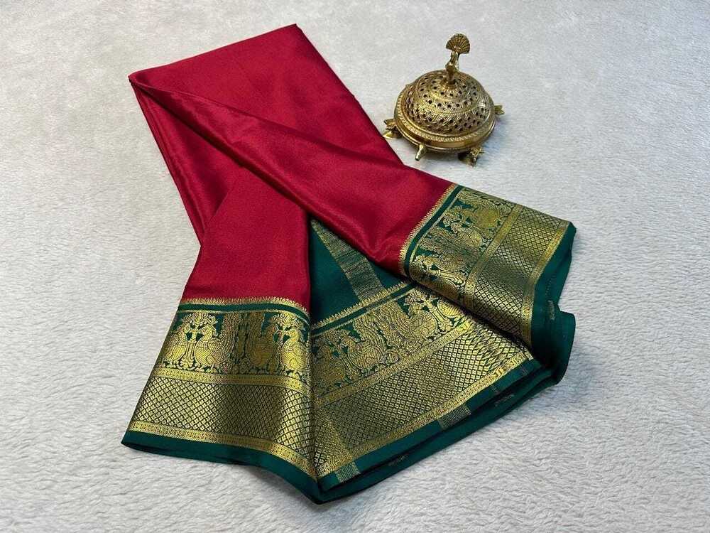Silk Saree - Bust Size: 44 Inch (In)