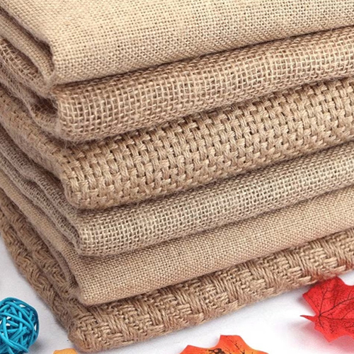 Brown Jute Fabric - Fabric Type: Hessian (Lightweight)