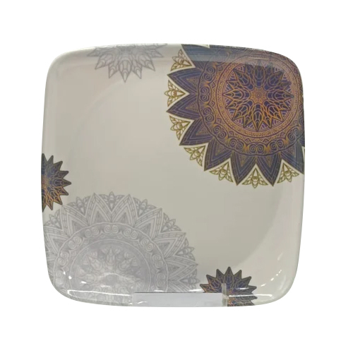 46Pcs Fortune Melamine Dinner Set - Color: White