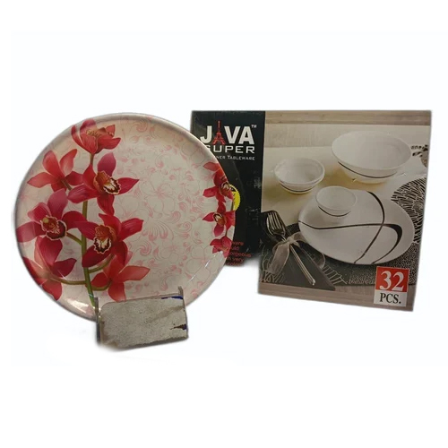 32Pcs Dinner Set - Color: Multicolor