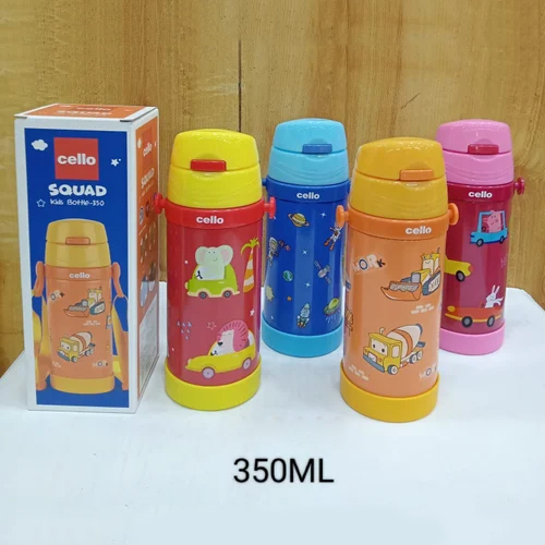 350Ml Cello Ss Squad Kids Water Bottle - Capacity: 350 Milliliter (Ml)