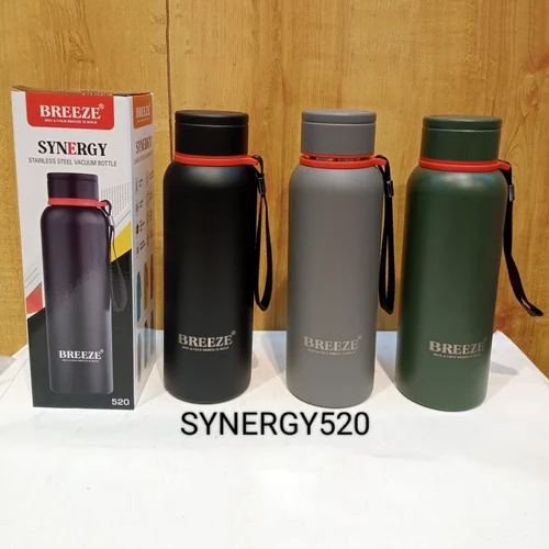 Breeze Synergy Stainless Steel Vacuum Water Bottle - Capacity: 520 Milliliter (Ml)