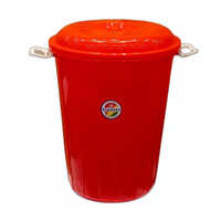 8l Super Storage Bucket With Lid - Color: Red