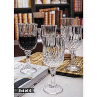 Win Glass Set Of 6 Pcs - Color: Transparent