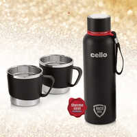 750 Ml Stainless Steel Cello Duro Kent Gift Set