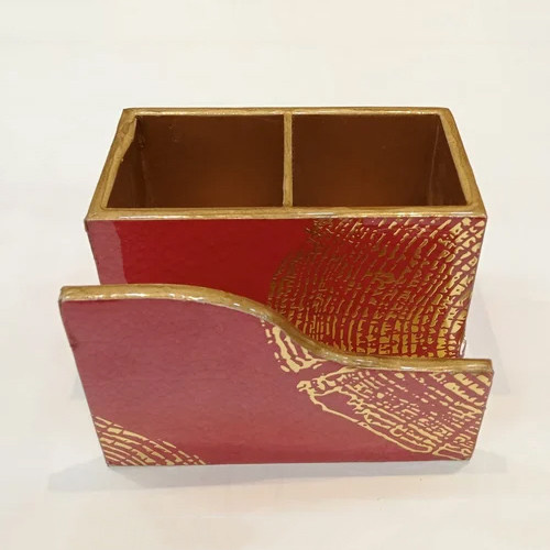 Wooden Cutlery Napkin Holder - Age Group: Adults