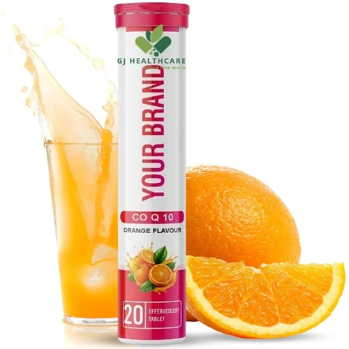 CQ10 Orange Effervescent Tablet