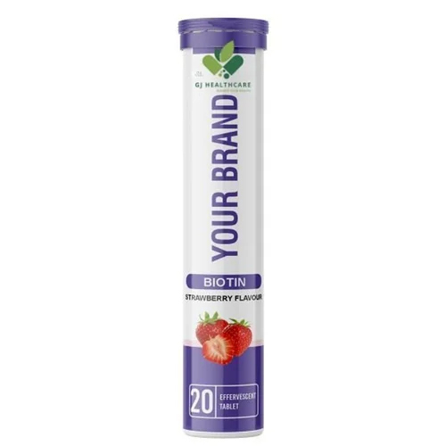 Biotin Strawberry Effervescent Tablet - Efficacy: Promote Nutrition