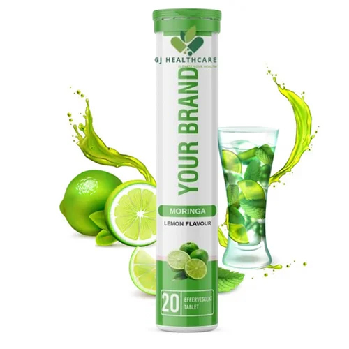 Moringa Green Lemon Effervescent Tablet